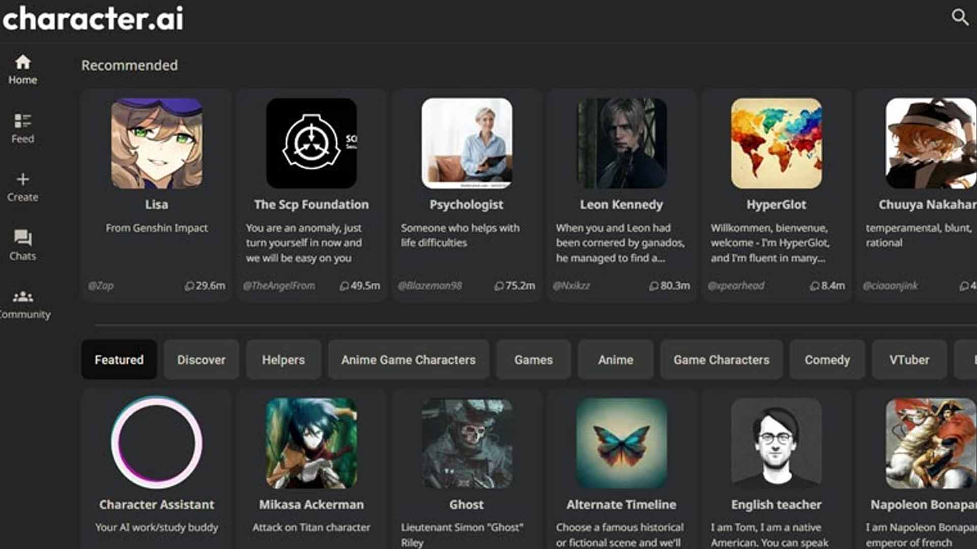 یادگیری زبان انگلیسی با هوش مصنوعی Beta.character.ai