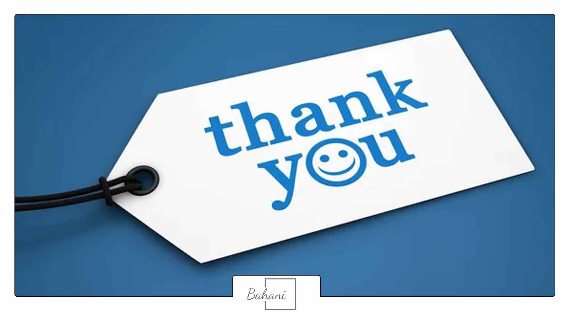 انواع تشکر به انگلیسی