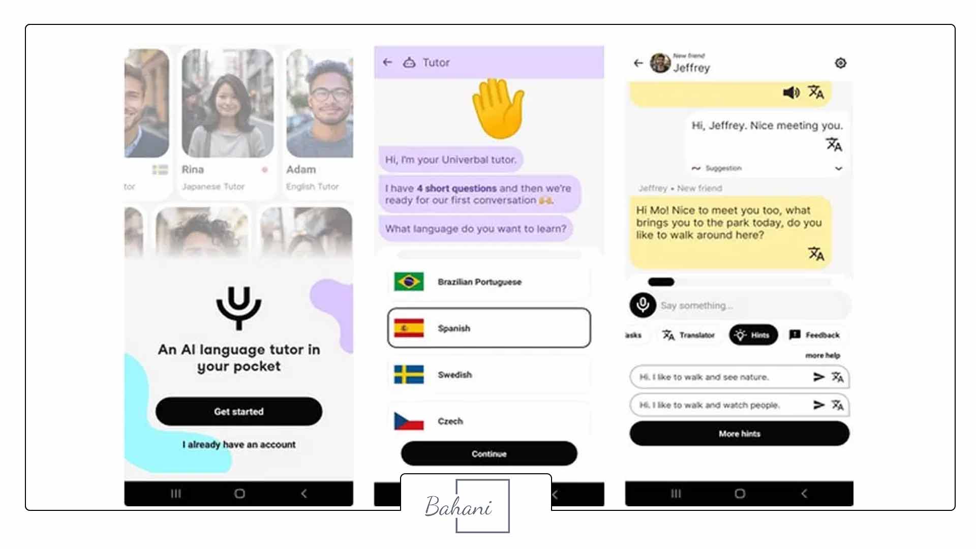 اپلیکیشن Univerbal برای اموزش زبان با هوش مصنوعی