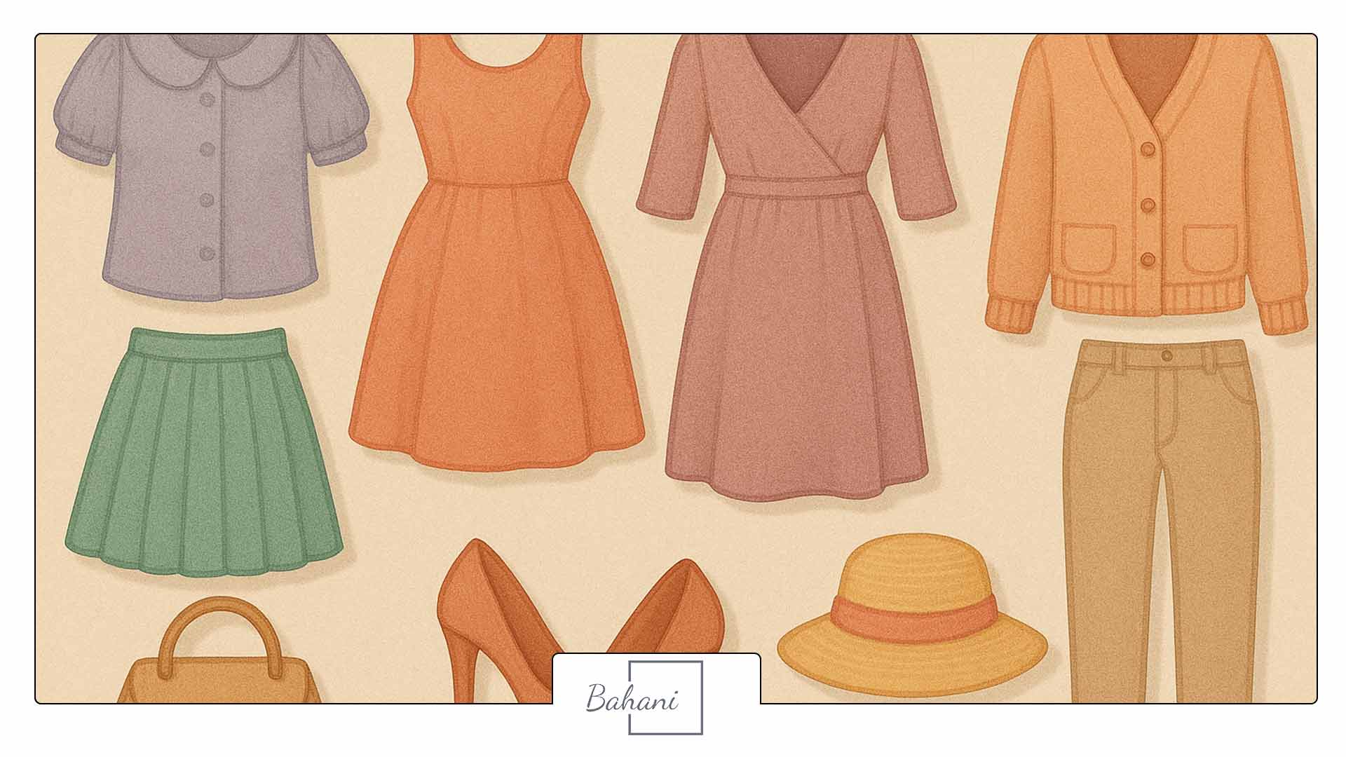 انواع لباس زنانه به زبان انگلیسی