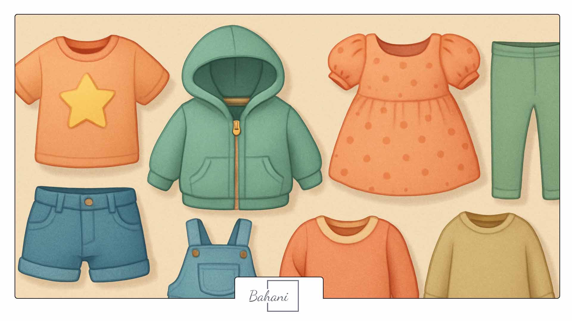 انواع لباس کودکان به زبان انگلیسی